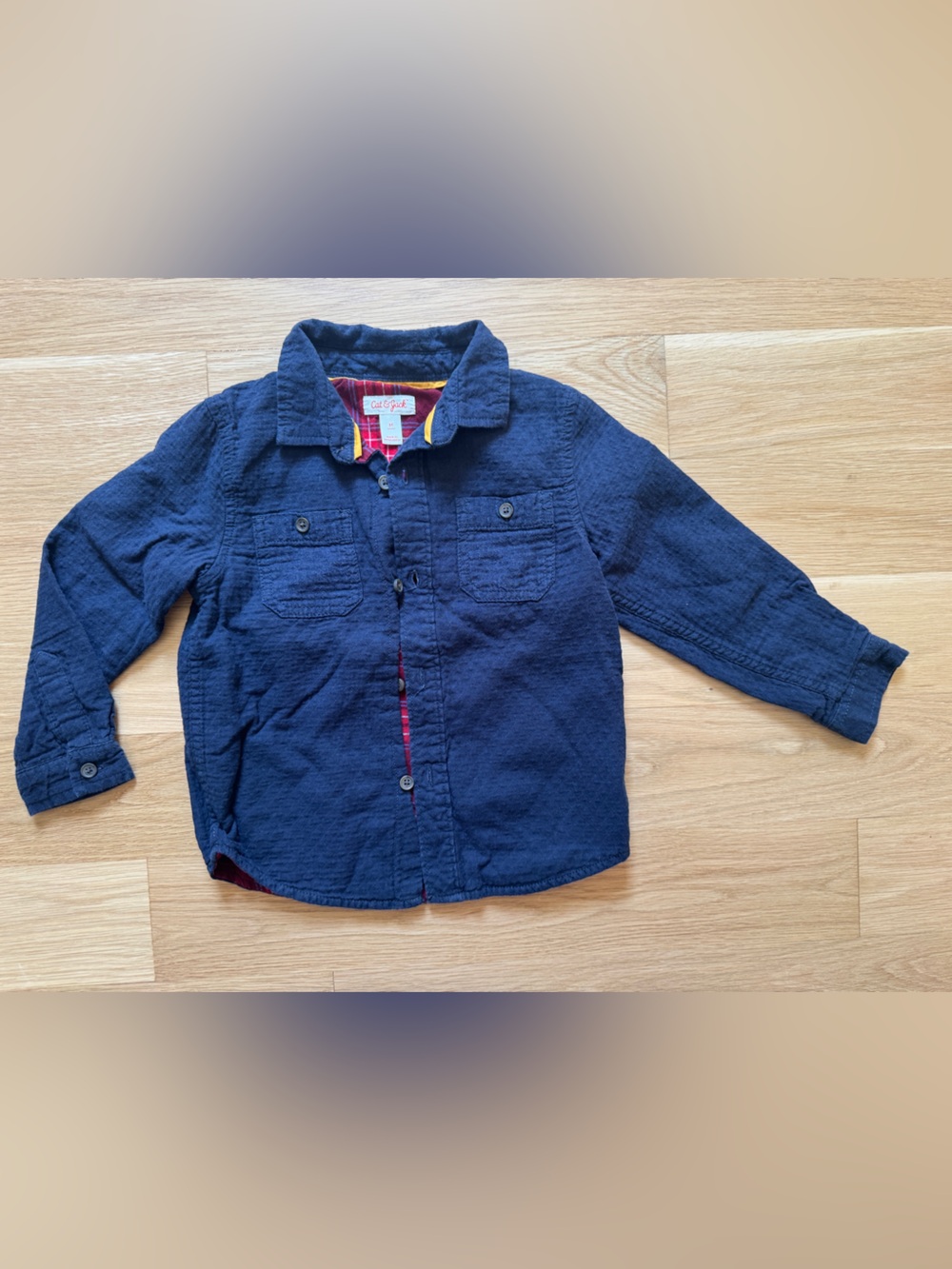 Cat & Jack Kids Navy Button-Up Shirt Jacket